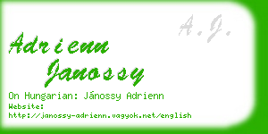adrienn janossy business card