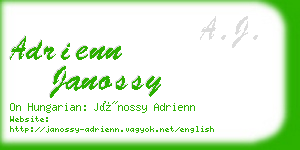 adrienn janossy business card